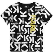 T-shirt enfant Karl Lagerfeld Tee shirt junior noir Z30053/M41