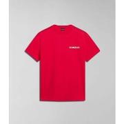 T-shirt Napapijri S-GRAS NP0A4HQN-R25 RED BARBERRY