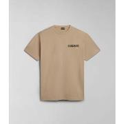 T-shirt Napapijri S-KOTCHO NP0A4HTV-N1E BEIGE CORNSTALK