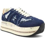 Chaussures Premiata Sneaker Donna Denim Jeans Blu BETH-6714