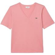 T-shirt Lacoste T shirt femme Ref 62397 QDS Rose