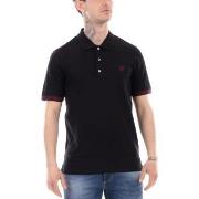 T-shirt Lyle &amp; Scott Polo Avec Dtails Contrasts Noir Bordeaux