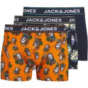 Boxers Jack &amp; Jones Boxers coton bicolore fermés, Lot de 3