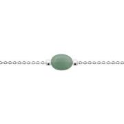 Bracelets Brillaxis Bracelet argent quartzite verte