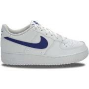 Baskets basses enfant Nike Air Force 1 Leather White Hyper Royal