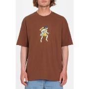 T-shirt Volcom Camiseta Todd Bratrud 2 SS Burro Brown