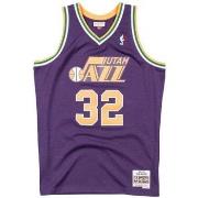 T-shirt Mitchell And Ness Maillot NBA Karl Malone Utah J