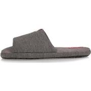 Chaussons Isotoner Chaussons sandales Homme Gris chiné