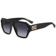 Lunettes de soleil Dsquared D2 0128/S Lunettes de soleil, Noir/Gris, 5...