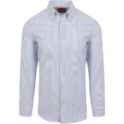 Chemise Suitable Chemise Oxford Rayures Bleu Clair