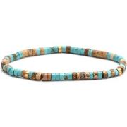 Bracelets Sixtystones racelet Perles Heishi Turquoise leu -Medium-18cm