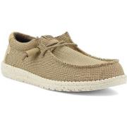 Chaussures HEYDUDE Wally Sport Mesh Sneaker Vela Uomo Tan White 40403-...