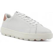 Chaussures Geox Spherica Sneaker Donna White Skin D45WEA09BBCC1Z5Q