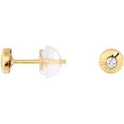 Boucles oreilles Cleor Boucles d'oreilles en or 375/1000 et zircon