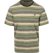 T-shirt Superdry T-Shirt Rayures Vert