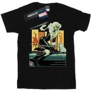 T-shirt enfant Marvel Black Cat Car