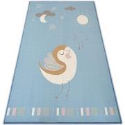 Tapis Rugsx TAPIS d`enfant LOKO Petit Oiseau bleu antidérapan 160x220 ...