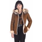 Veste La Canadienne Veste peau lainée velours camel-041498