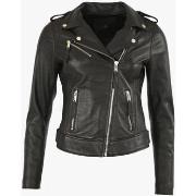 Blouson La Canadienne Blouson cuir noir-046648