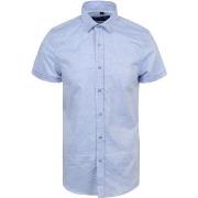 Chemise Suitable Chemise Short Sleeve Lin Bleu Clair