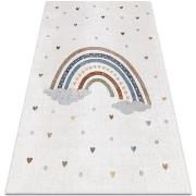 Tapis Rugsx Tapis BONO 724 ARC-EN-CIEL, COEUR crème / 160x220 cm