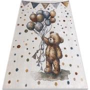 Tapis Rugsx Tapis BONO 9614 Ours, des ballons crème 120x170 cm