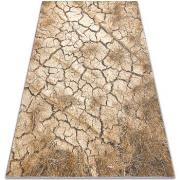 Tapis Rugsx Tapis KARMEL Terra sol fissuré caramel gris 240x340 cm