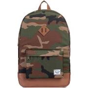 Sac a dos Herschel Heritage Woodland Camo/Tan Synthetic Leather