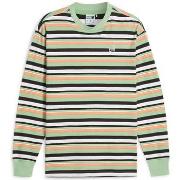 T-shirt Puma Downtown Striped Tee / Vert