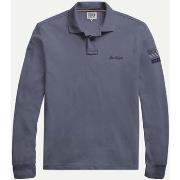 Polo Hero Seven CHAIN POLO LS SMOCKED BLU