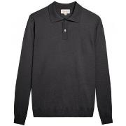 Pull Bruce Field Polo homme en pur cachemire fin jauge 16