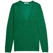 Pull Bruce Field Pull maille Virginie en bambou cachemire col V