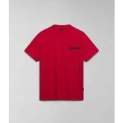 T-shirt Napapijri S-MARTRE NP0A4HQB-R251 RED BARBERRY