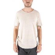 T-shirt Devid Label T-Shirt Granada En Pur Lin