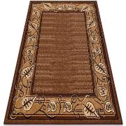 Tapis Rugsx BCF Rug Morad FELIKS cadre, feuilles classique 80x150 cm