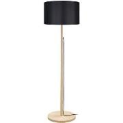 Lampadaires Tosel Lampadaire droit bois naturel et noir