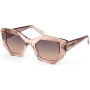 Lunettes de soleil Guess GU7897 Lunettes de soleil, Maron/Marron, 50 m...