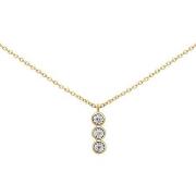 Collier Brillaxis Collier trilogie diamants pendants