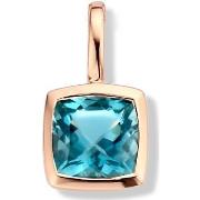 Pendentifs Brillaxis Pendentif or rose topaze London blue