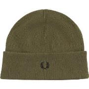 Casquette Fred Perry Bonnet Laine Vert Foncé