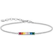 Bracelets Thomas Sabo Bracelet argent barrette arc-en-ciel