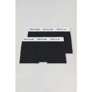 Boxers Polo Club PACK - 2 BOXER UNDERPANTS PC BLACK