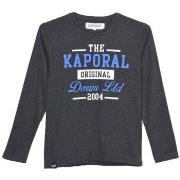 T-shirt enfant Kaporal T-Shirt Manches Longues Garçon Romby Noir