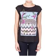 Polo Guess T-Shirt Femme Wisteria Mood Noir