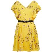 Robe Guess Robe Femme PEPITA W83K48 Jaune Motifs Floral