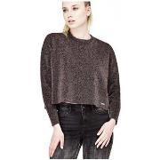 Sweat-shirt Guess Sweat Femme Bina Noir+Lurex Multicolore