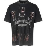 T-shirt Represent T-Shirt Thoroughbred noir effet vintage