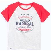 Debardeur enfant Kaporal T-shirt Garçon AXO Gris et Rouge