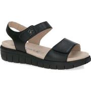 Sandales Caprice black blk sole casual open sandals
