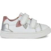 Baskets basses enfant Geox nashik sneakers white silver